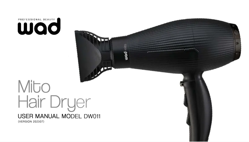 Image de la première page du manuel de l'appareil Mito