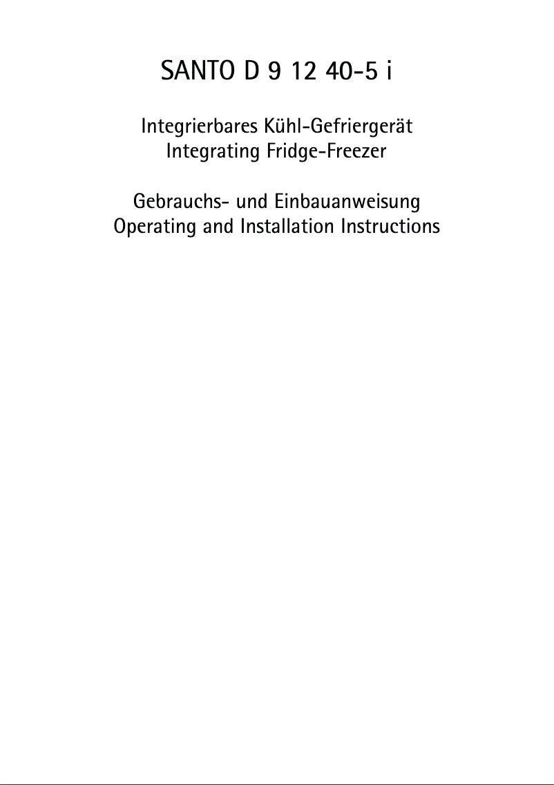 Page 1 de la notice Manuel utilisateur AEG SD91240-5I