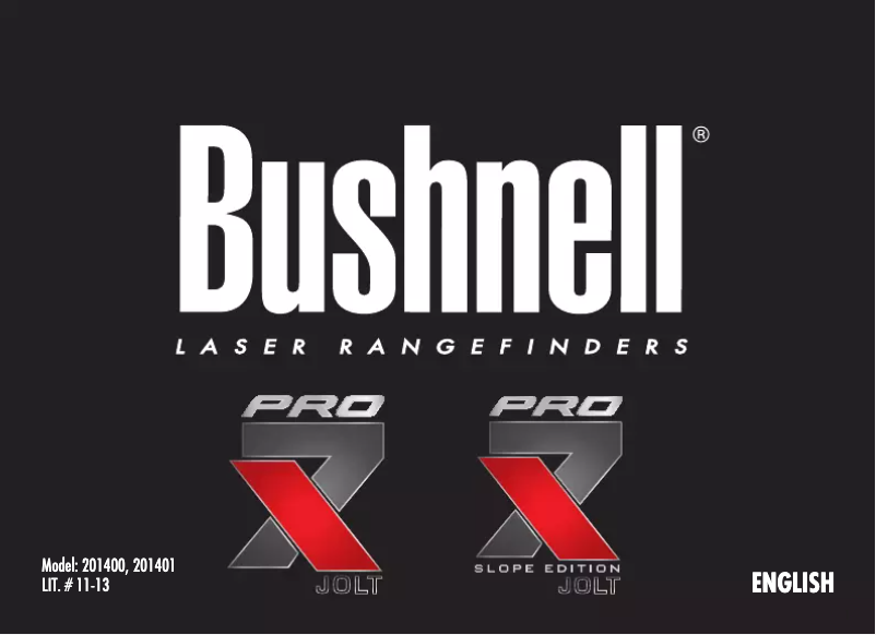 Page n°1 - Manuel utilisateur Bushnell PRO X7 SLOPE