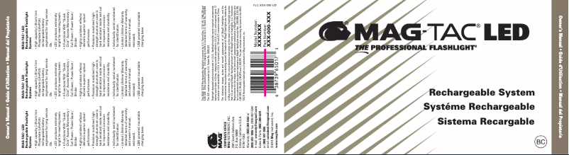 Page n°1 - Manuel utilisateur Maglite TRM4RA4