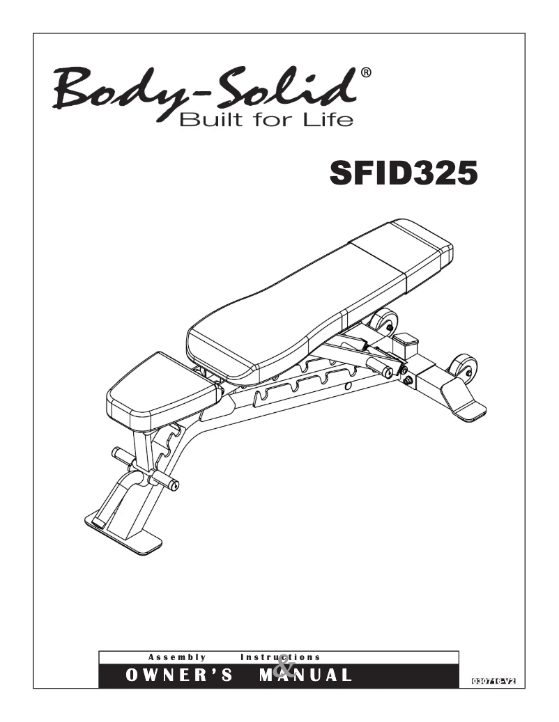 Page 1 de la notice Instructions / montage Body-Solid SFID325