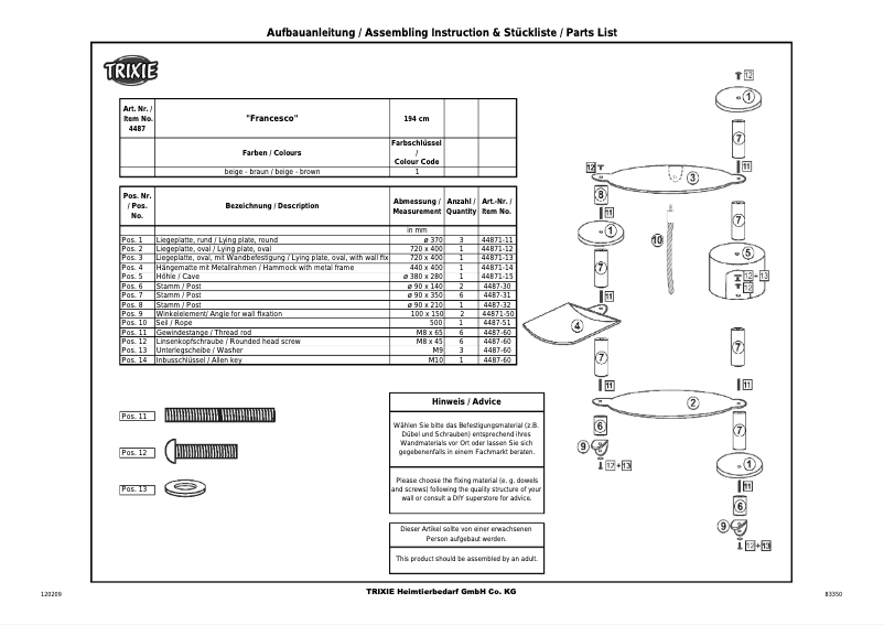 Imagen de la primera página del manual del dispositivo Francesco