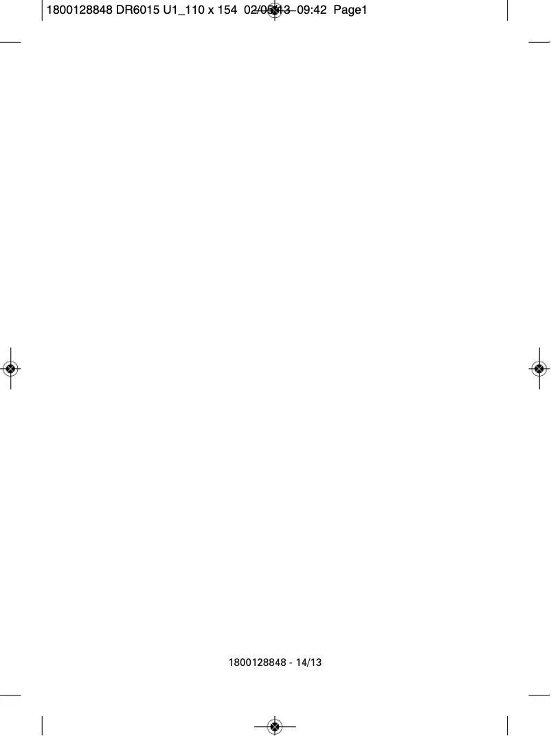 Image de la première page du manuel de l'appareil Ultra Steam DR6015