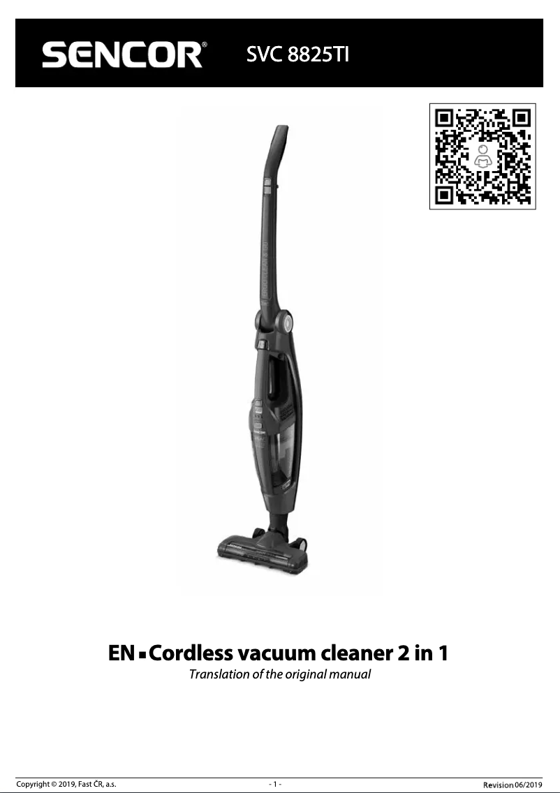 Image de la première page du manuel de l'appareil SVC 8825TI