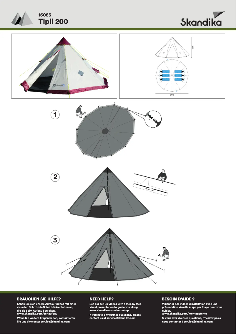Image de la première page du manuel de l'appareil Tipii 200