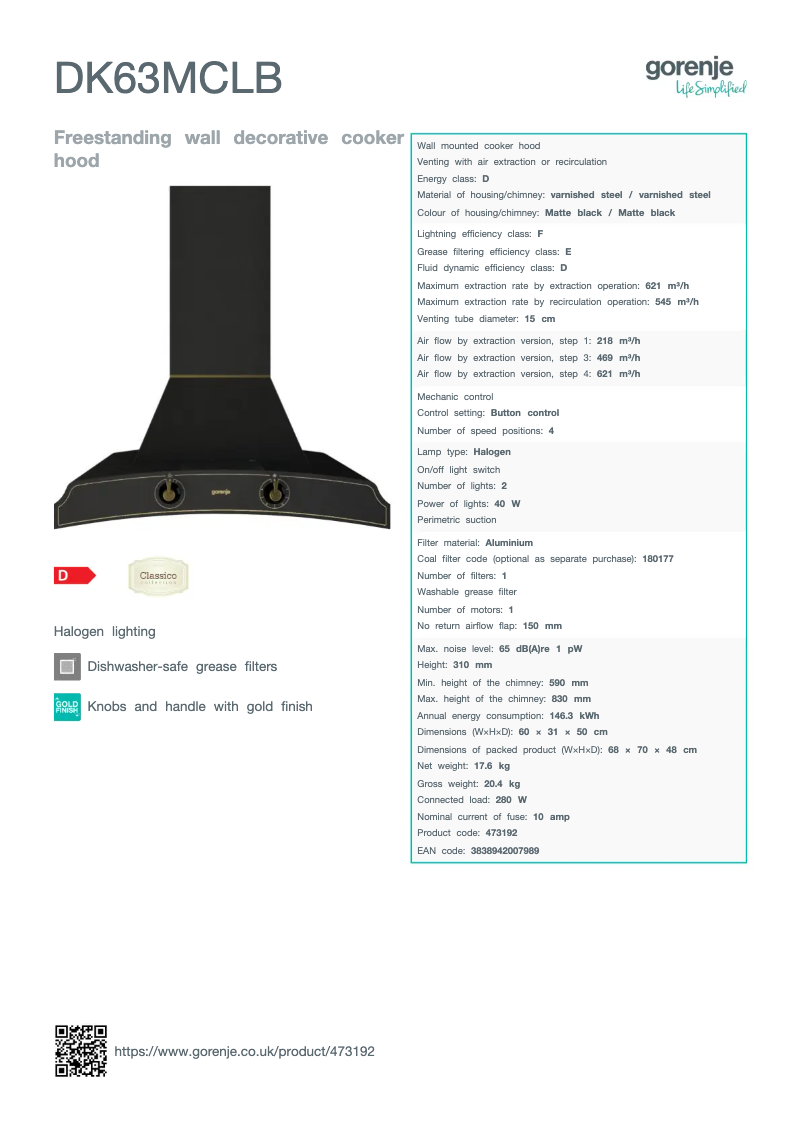 Imagen de la primera página del manual del dispositivo DK63MCLB