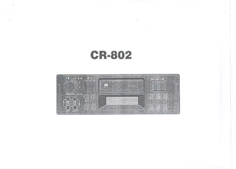 Page 1 de la notice Manuel utilisateur Volvo CR-802