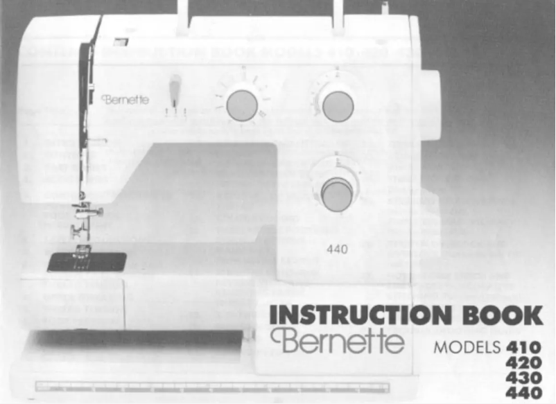 Page n°1 - Manuel utilisateur Bernina Bernette 430