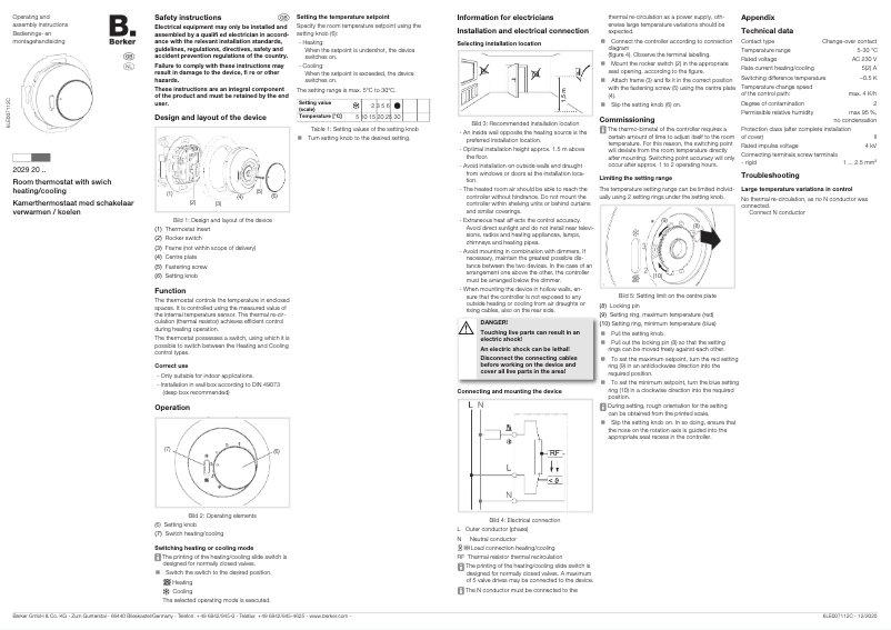 Imagen de la primera página del manual del dispositivo 20292035
