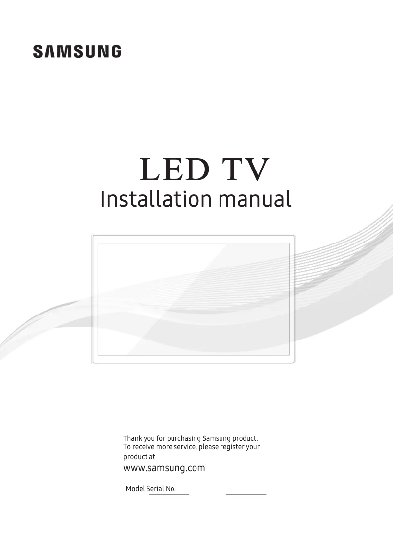 Page n°1 - Manuel utilisateur Samsung HG50AF690UK