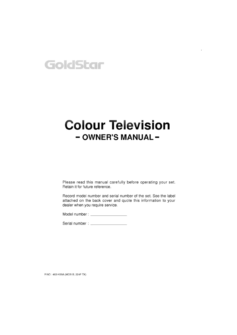 Page 1 de la notice Manuel utilisateur LG CF-29C76