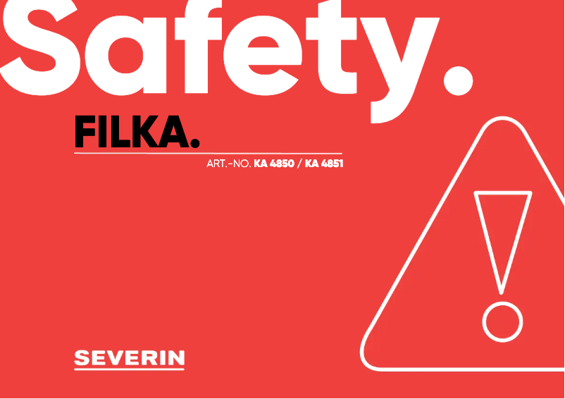 Image de la première page du manuel de l'appareil KA 4851