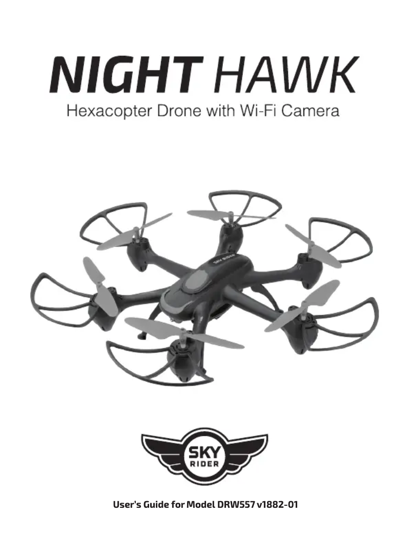 Page n°1 - Manuel utilisateur SkyRider Night Hawk