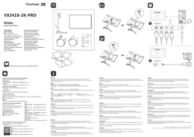 Image de la première page du manuel de l'appareil VX3418-2K-PRO