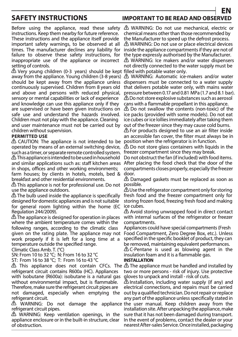 Image de la première page du manuel de l'appareil SW8 AM2C XAR