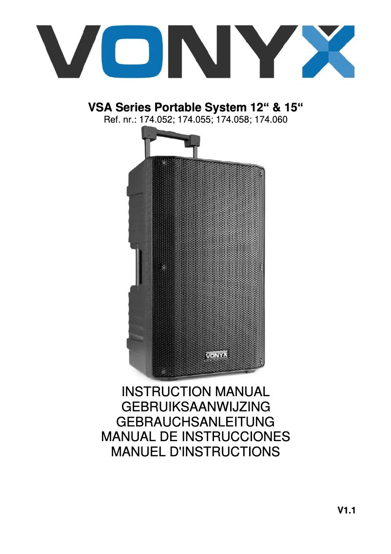 Imagen de la primera página del manual del dispositivo VSA700-BP