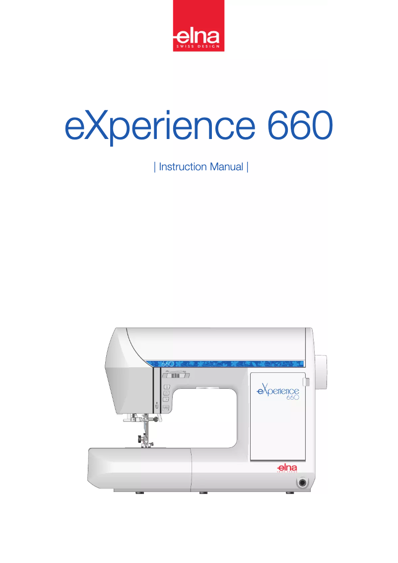 Page 1 de la notice Manuel utilisateur Elna eXperience 660