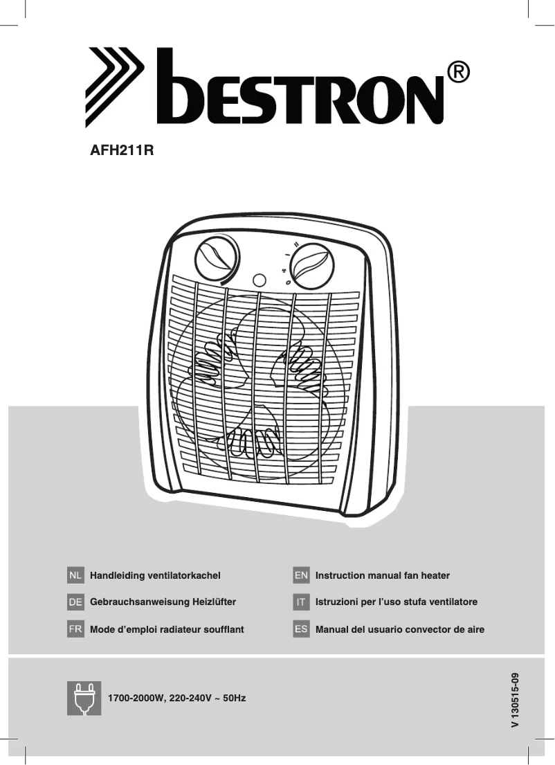 Image de la première page du manuel de l'appareil AFH211R