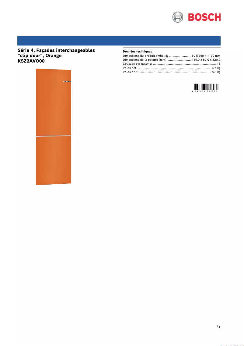 Imagen de la primera página del manual del dispositivo KSZ2AVO00