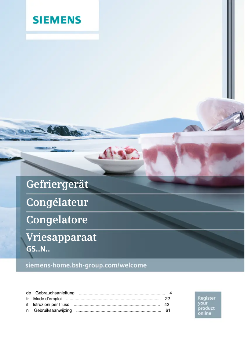 Image de la première page du manuel de l'appareil GS36NBI3P