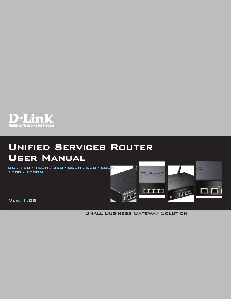 Page 1 de la notice Manuel utilisateur D-Link DSR-150