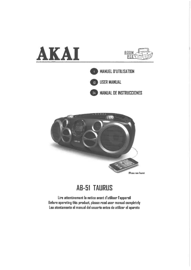 Image de la première page du manuel de l'appareil AB-51T