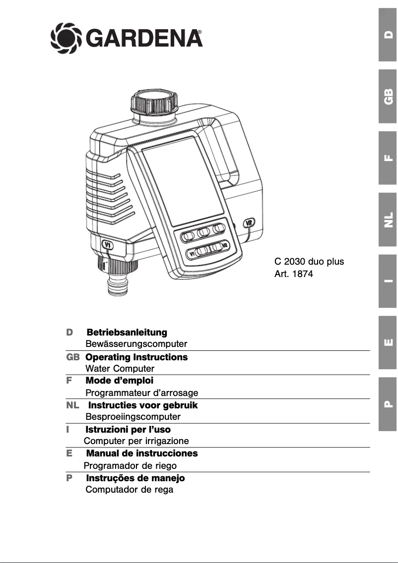 Página 1 del manual Manual de usuario Gardena C 2030 duo plus