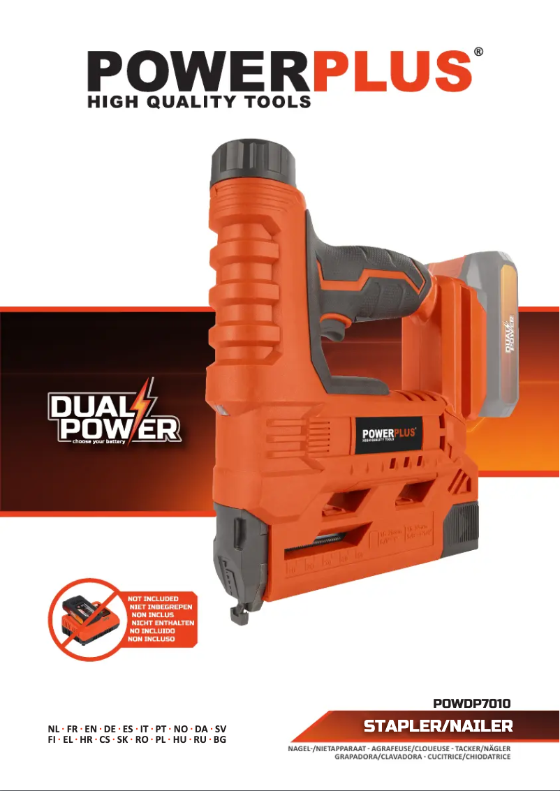 Page 1 de la notice Manuel utilisateur PowerPlus POWDP7010