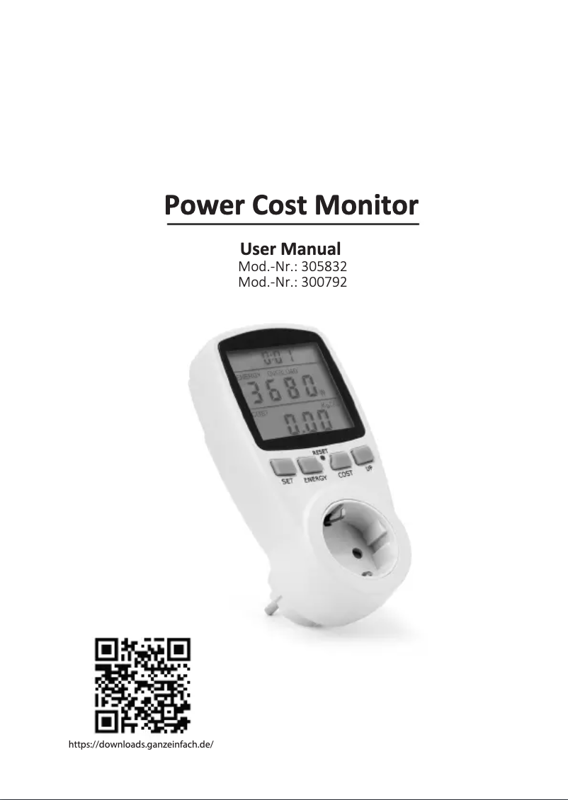 Page n°1 - Manuel utilisateur CSL 305832