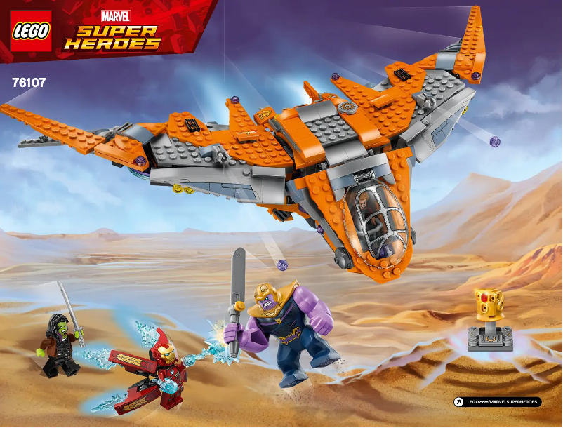 Page 1 de la notice Manuel utilisateur Lego Marvel Super Heroes 76107
