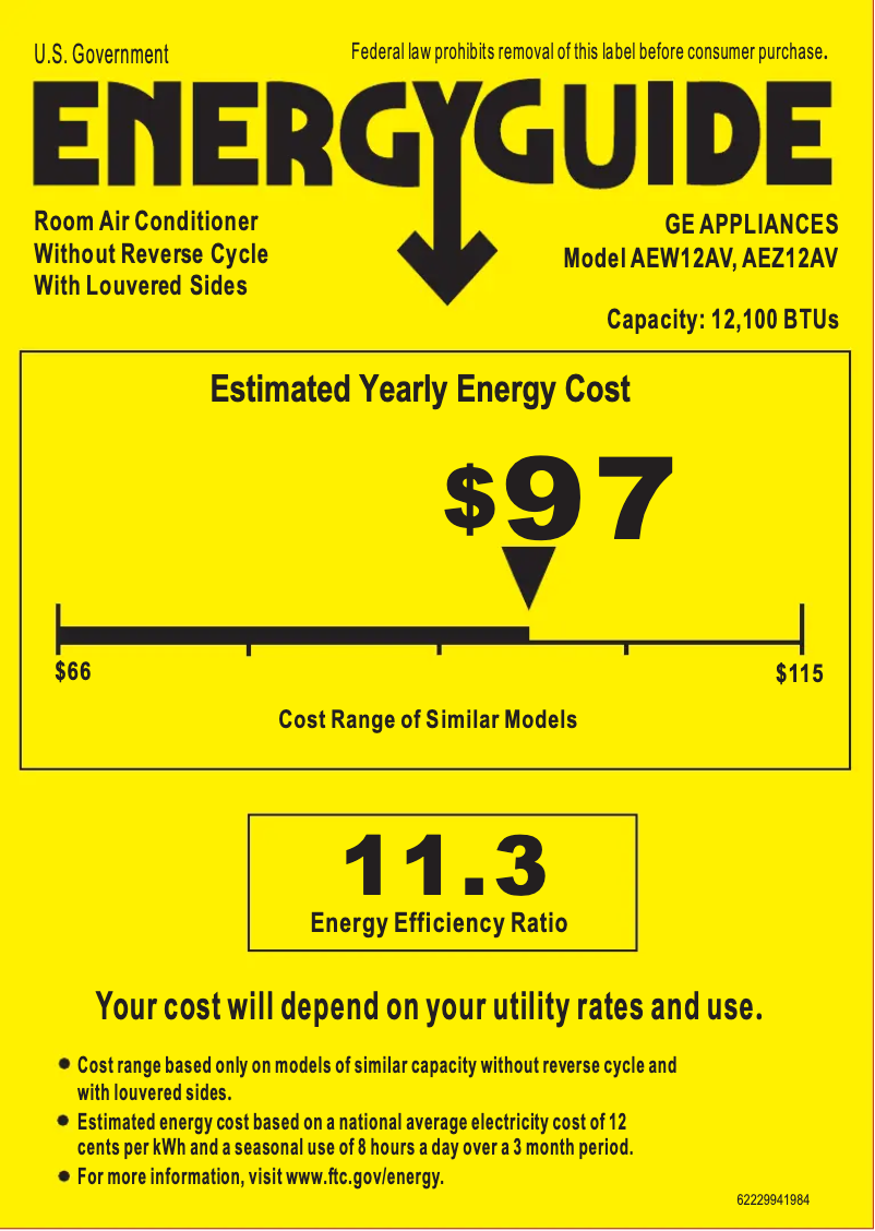 Image de la première page du manuel de l'appareil AEW12AV