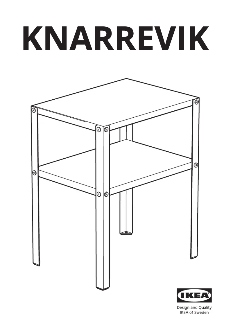 Image de la première page du manuel de l'appareil KNARREVIK 005.763.18