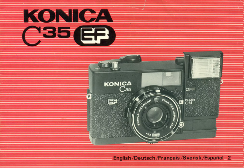 Page n°1 - Manuel utilisateur Konica Minolta C35 EF