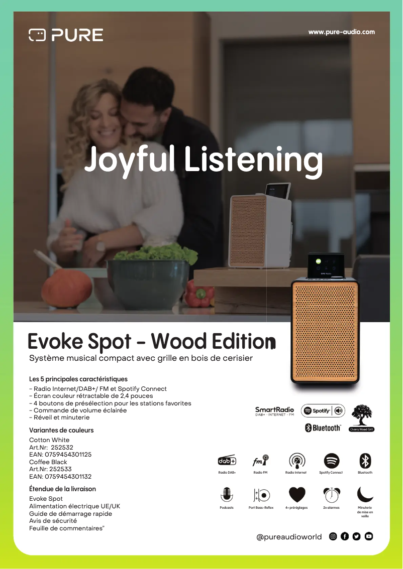 Page n°1 - Fiche technique Pure Evoke Spot