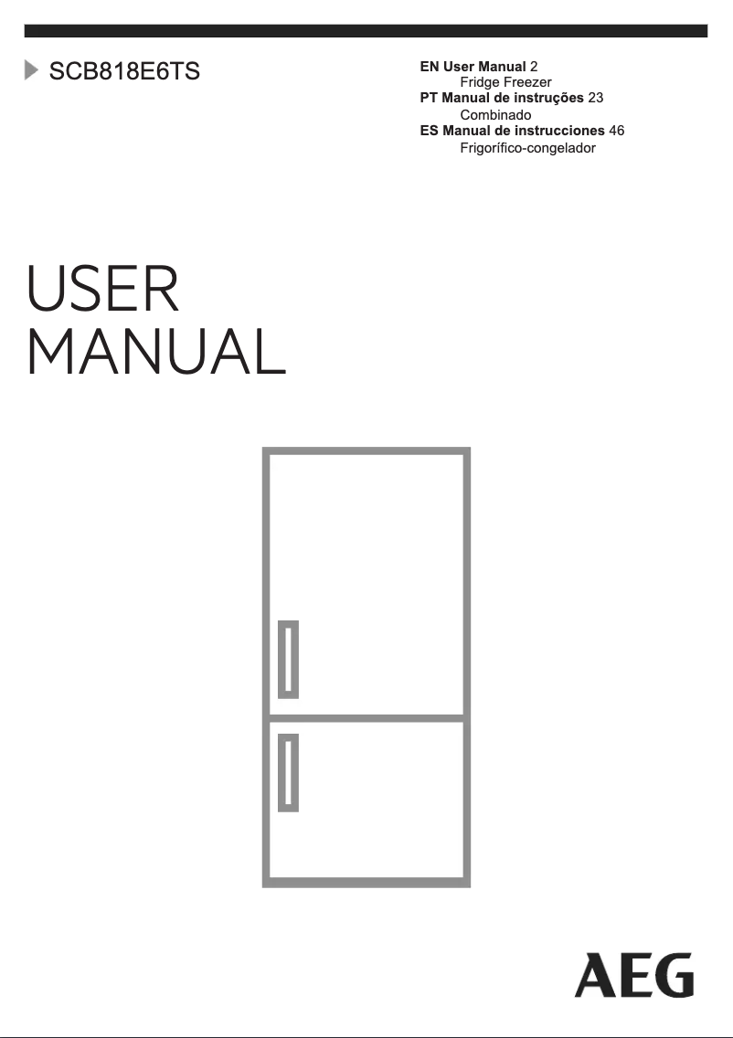 Imagen de la primera página del manual del dispositivo SCB818E6TS