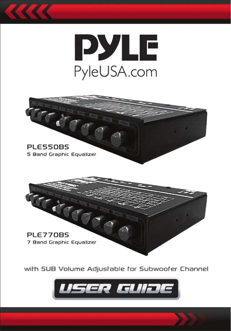 Image de la première page du manuel de l'appareil PLE770BS