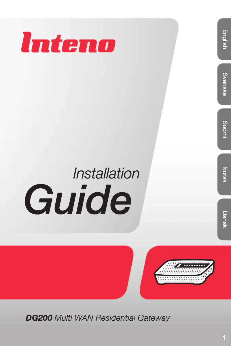 Image de la première page du manuel de l'appareil DG200