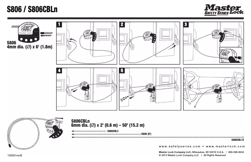 Image de la première page du manuel de l'appareil S806