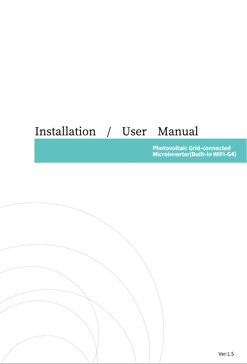 Page 1 de la notice Manuel utilisateur Deye SUN-M30G4-EU-Q0