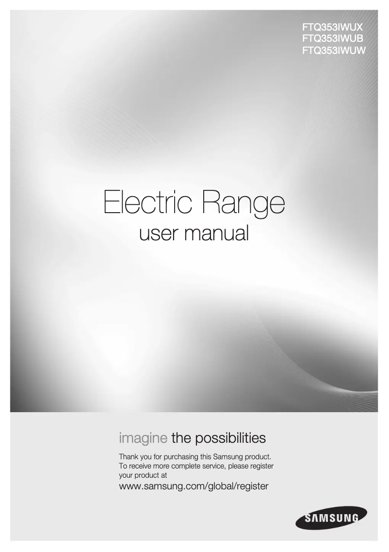 Page 1 de la notice Manuel utilisateur Samsung FTQ353IWUX