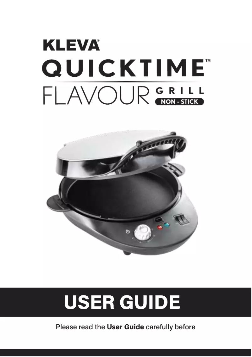 Image de la première page du manuel de l'appareil QuickTime Flavour Grill