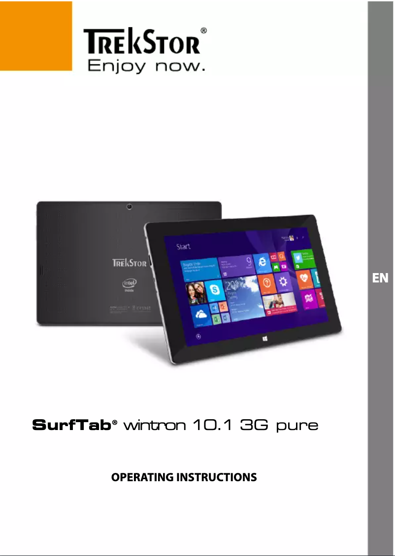 Page n°1 - Manuel utilisateur TrekStor SurfTab wintron 10.1 pure