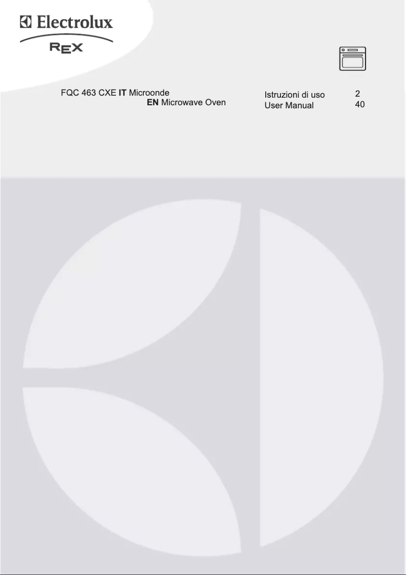 Page n°1 - Manuel utilisateur Rex FQC463CXE