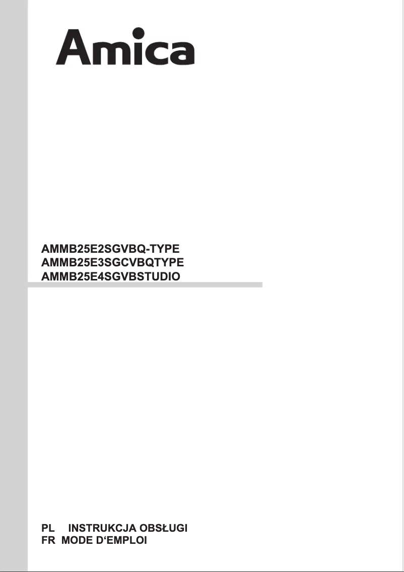 First page image of the manual for AMMB25E2SGVB Q-TYPE