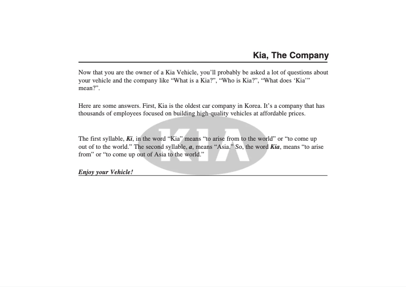 Page n°1 - Manuel utilisateur Kia Sedona (2005)