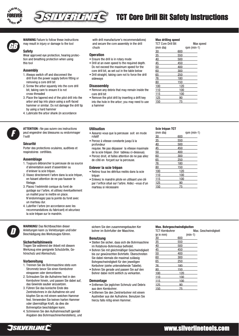 Page n°1 - Manuel utilisateur Silverline 585485