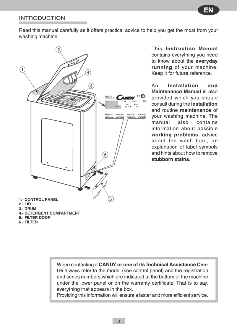 Image de la première page du manuel de l'appareil CTA 104 AA