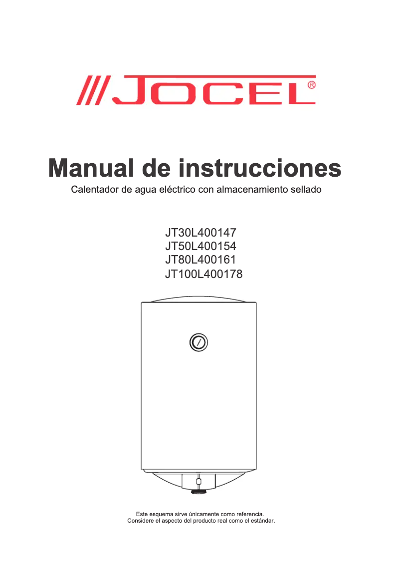 Page 1 de la notice Manuel utilisateur Jocel JT30L400147