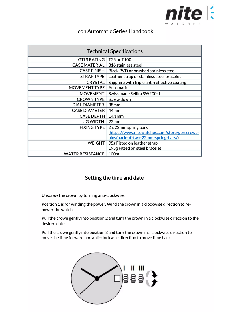 Image de la première page du manuel de l'appareil Icon-215 Automatic