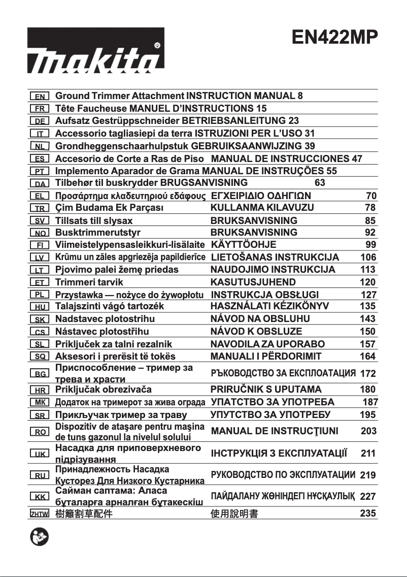 Page 1 de la notice Manuel utilisateur Makita EN422MP